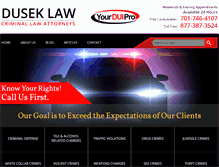 Tablet Screenshot of duseklaw.com